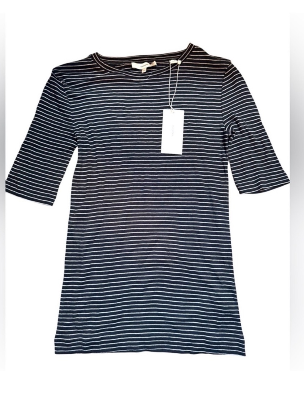 $195 NWT VINCE Double Stripe T-shirt - Picture 9 of 9